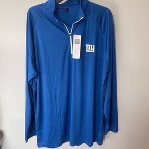 NFL: Men’s New York Giants Quarter Zip/Long Sleeve/Lightweight Sz: XL (NWT)